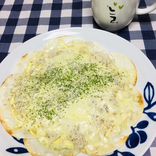 食品ロスはあかん＊餃子の皮でしらすピザ